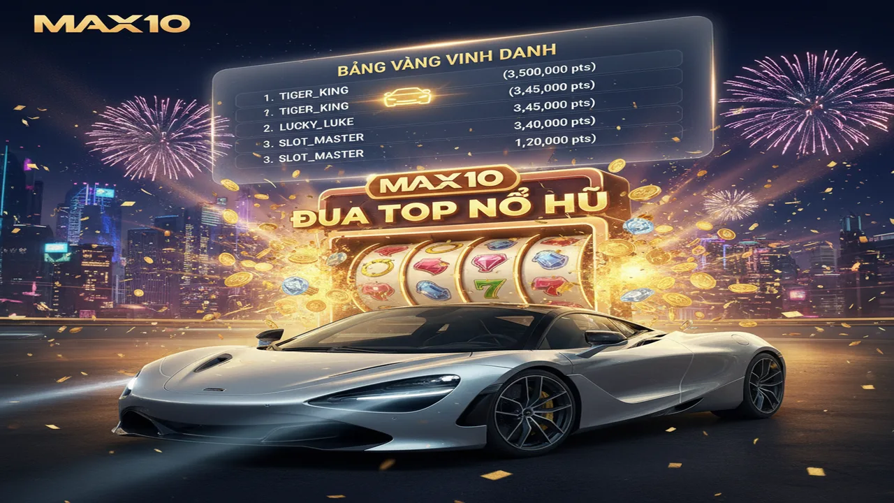 Sự kiện đua Top Nổ Hũ nhận xe sang mỗi tháng Max10
