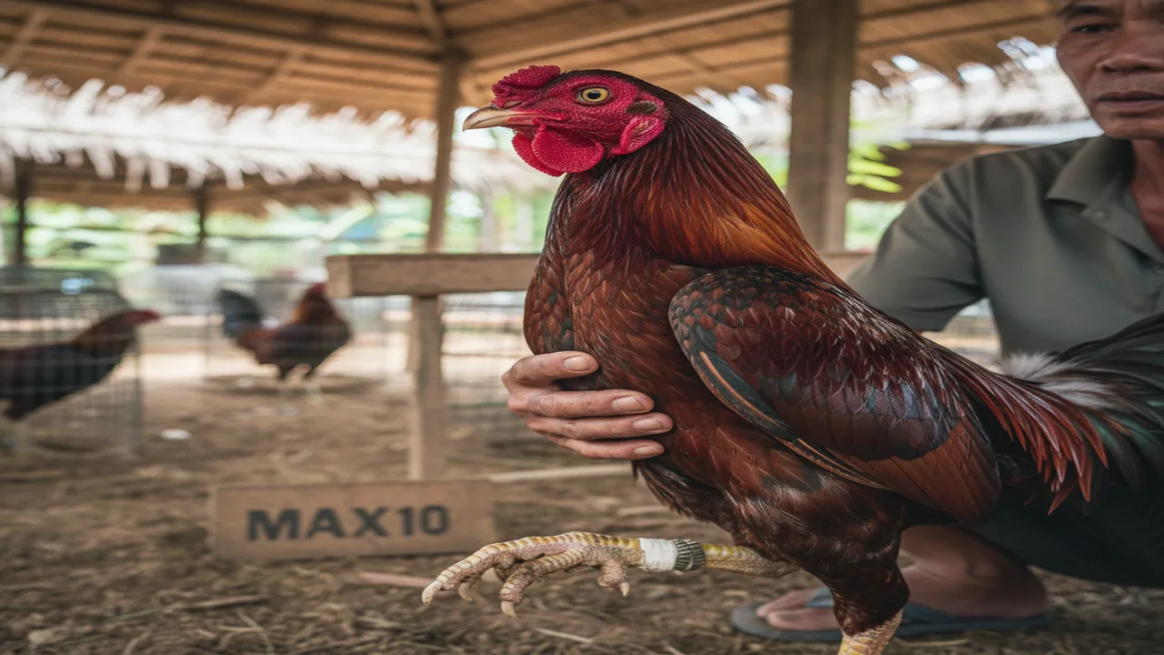 Bí quyết xem tướng gà chọi cực chuẩn từ chuyên gia Max10